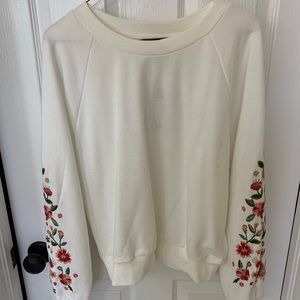 NWT! Miss Me floral sleeve sweatshirt